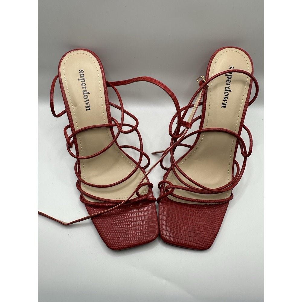 Red Super Down High Heels